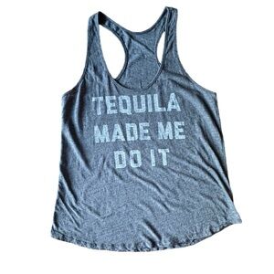 Relaxed Fit Tri Blend Humorous Tank Top w/ Rounded Hemline XL